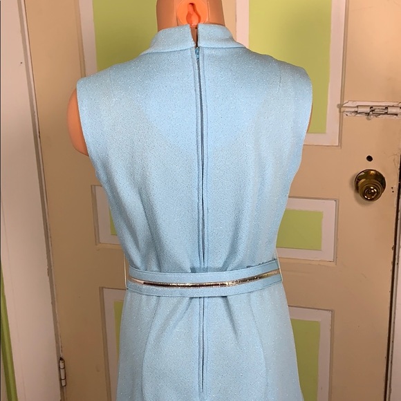 MYNETTE MAXI DRESS SLEEVELESS W/ JACKET LIGHT BLUE - Picture 4 of 8